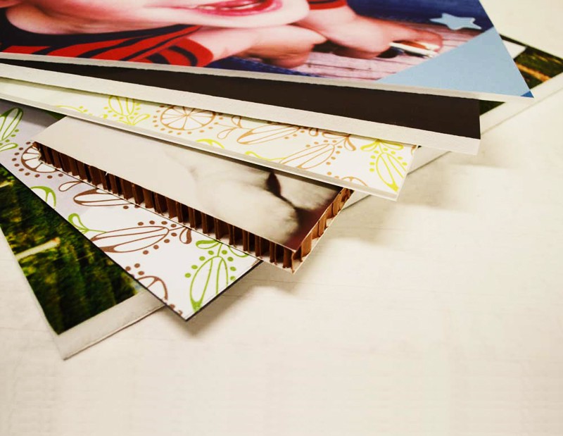Pannelli in forex da 3 mm. stampati con applicazione adesiva